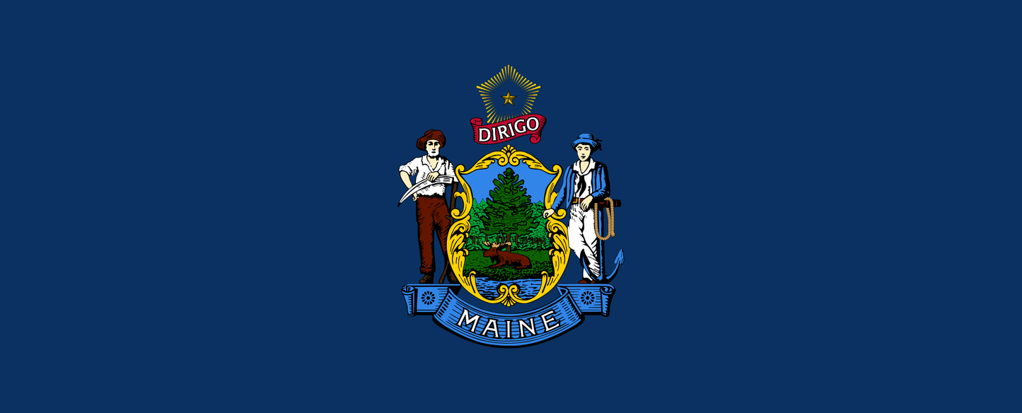 Maine State Flag SlapIt Wrap