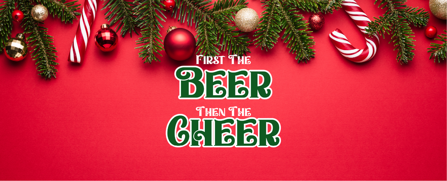 First the BEER (red)