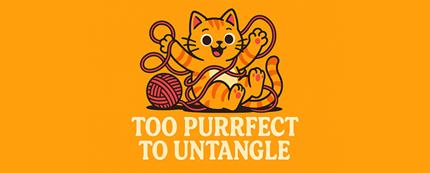 Too Purrfect to Untangle SlapIt Wrap