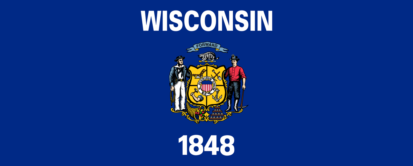 Wisconsin State Flag SlapIt Wrap