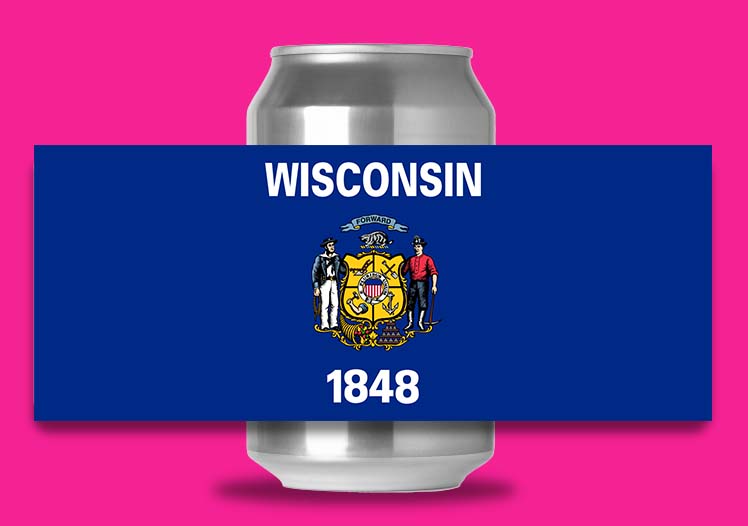Wisconsin State Flag SlapIt Wrap